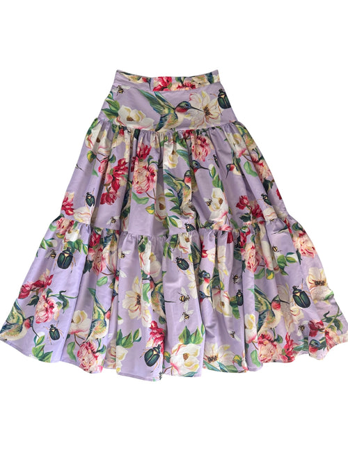 Falda Rebeca Colibrí Malva