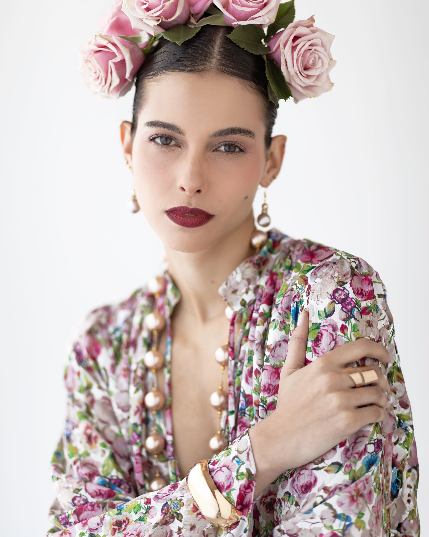 Jumpsuit corto Family Rose 🌹 mangas kimono en tela etérea