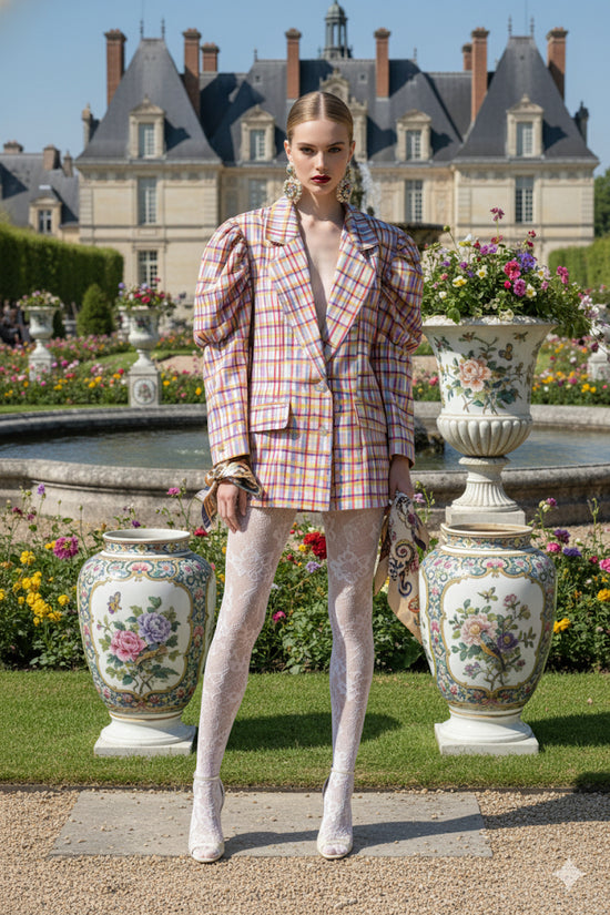 Blazer-vestido diseño pintado a mano | edición limitada Cannes