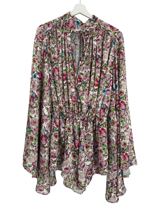 Jumpsuit corto Family Rose 🌹 mangas kimono en tela etérea