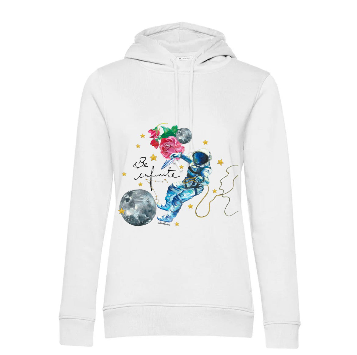 Polerón Canguro “Be Infinity” varios colores  Algodón Pintado a Mano