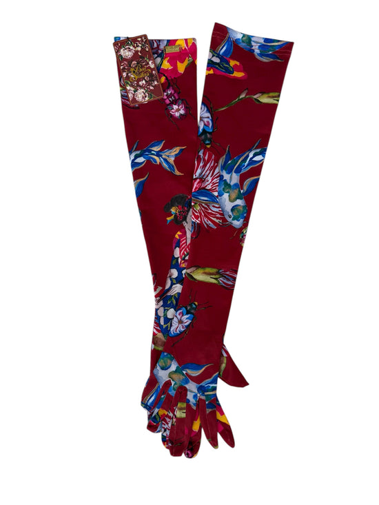 Guante de ópera Geisha roja