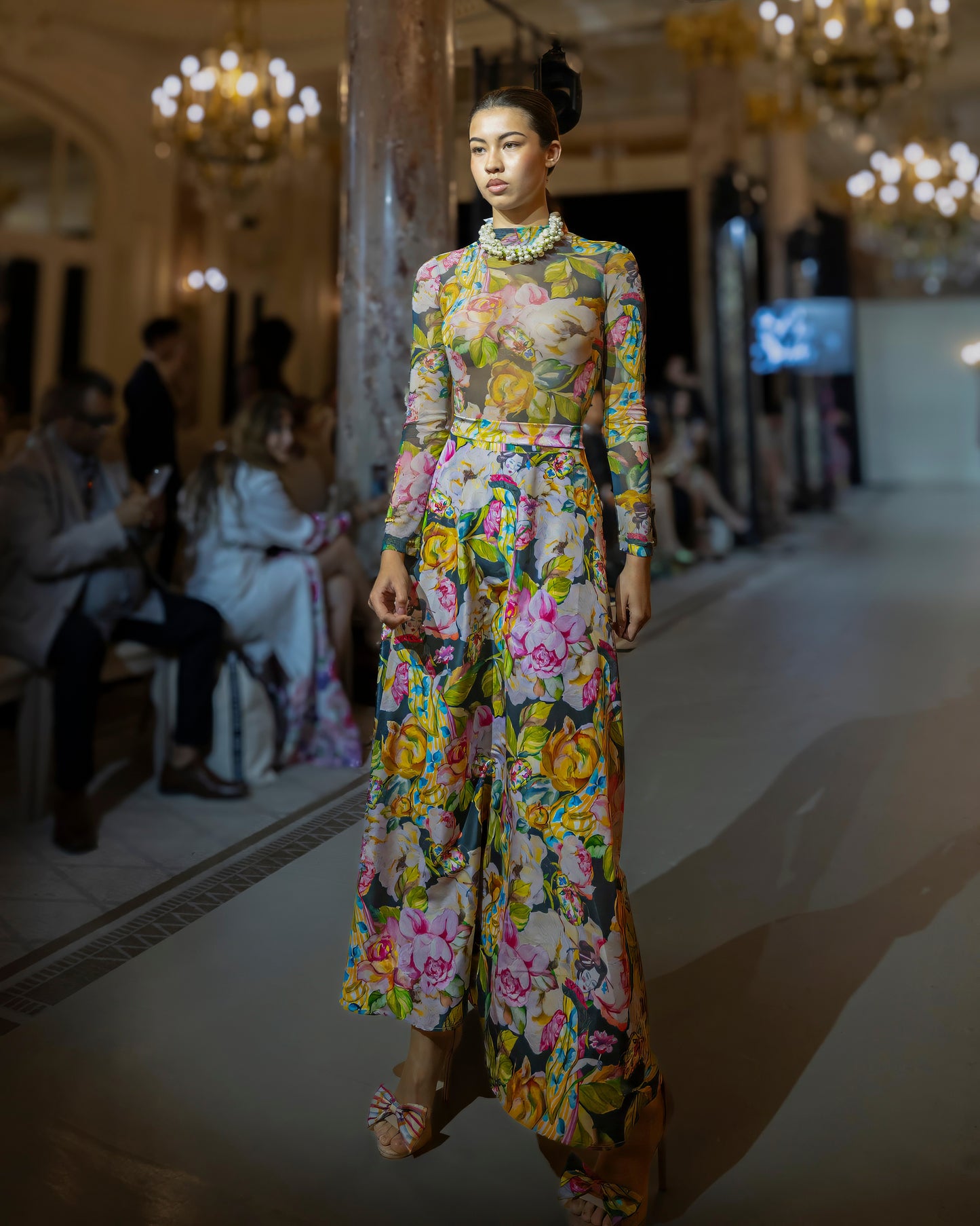 Falda semi plato geisha verde Agotada - posibilidad de Pre orden