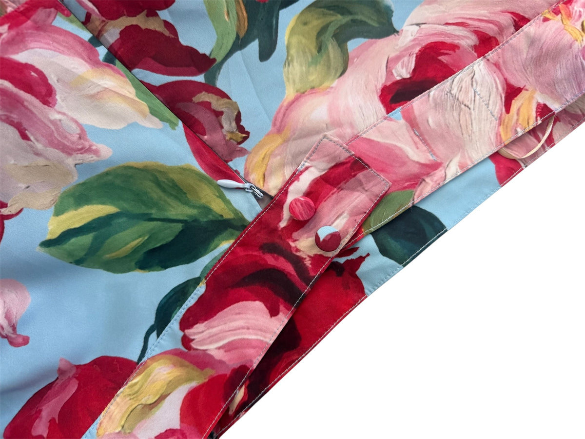 Falda con Rebeca Rose celeste