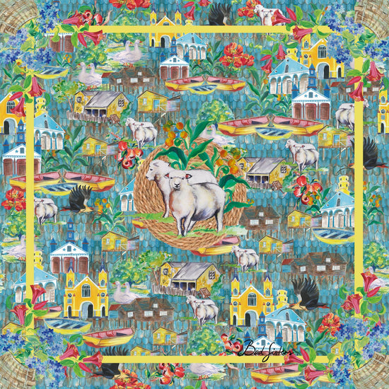 PAÑUELO SUR CELESTE