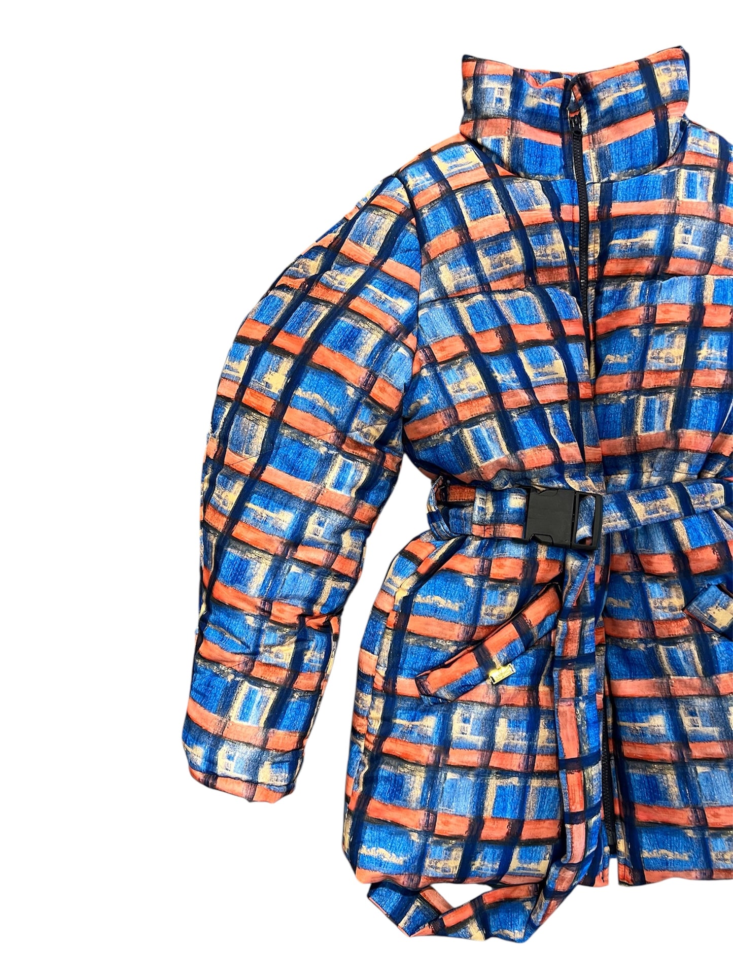 PARKA ESCOSESA AZUL EDICIÓN LIMITADA