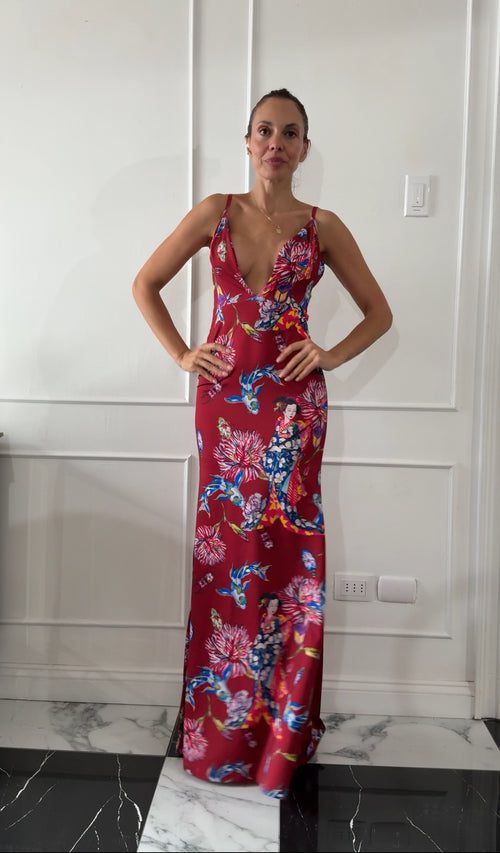 Vestido Emperatriz Geisha Rojo