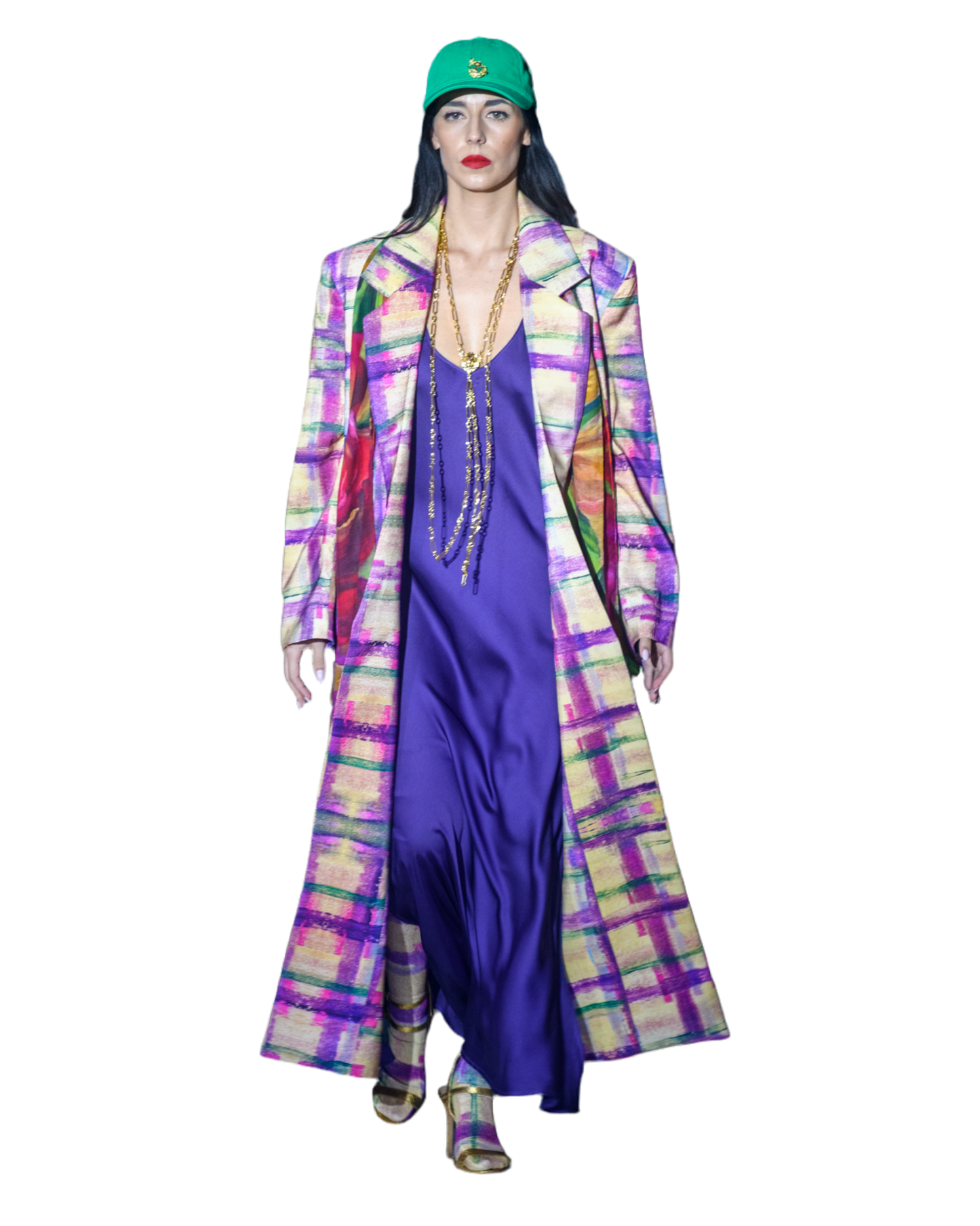 BLAZER LARGO ESCOCÉS