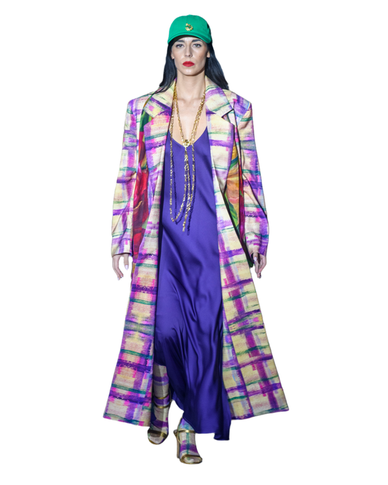 BLAZER LARGO ESCOCÉS