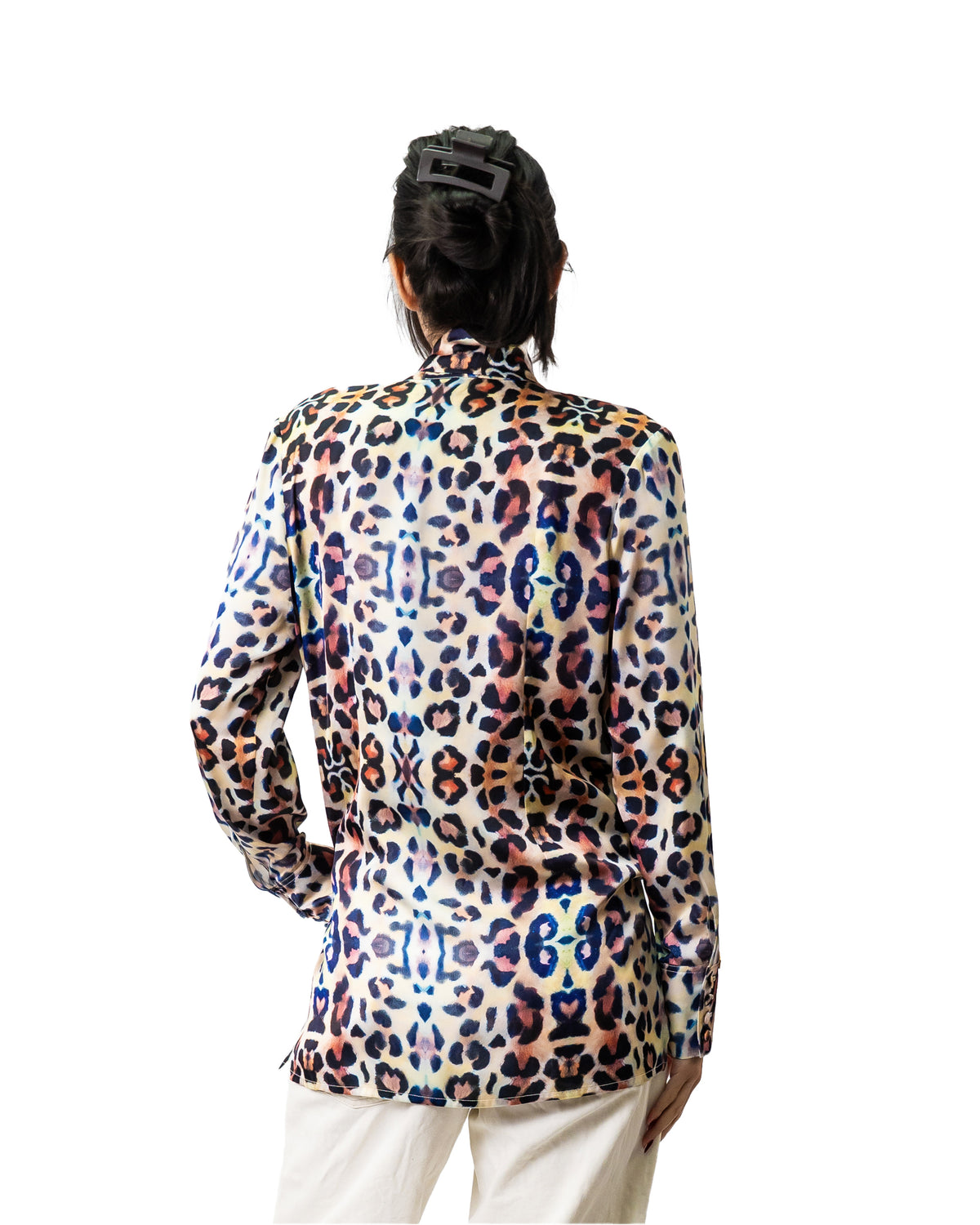 Blusa Rosetón Leopardo