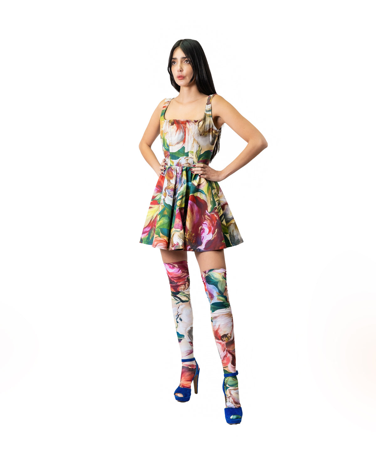 Vestido Corset Cuadro al Óleo