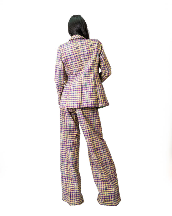 PANTALÓN SASTRE ESCOCÉS ALGODÓN