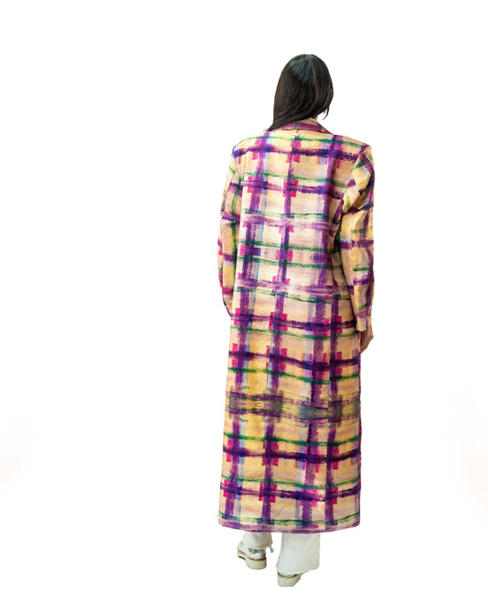 BLAZER LARGO ESCOCÉS