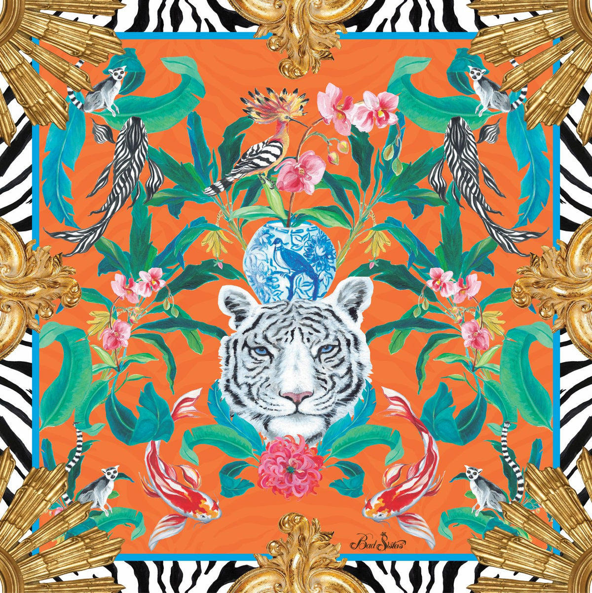 Pañuelo Bengala Naranjo