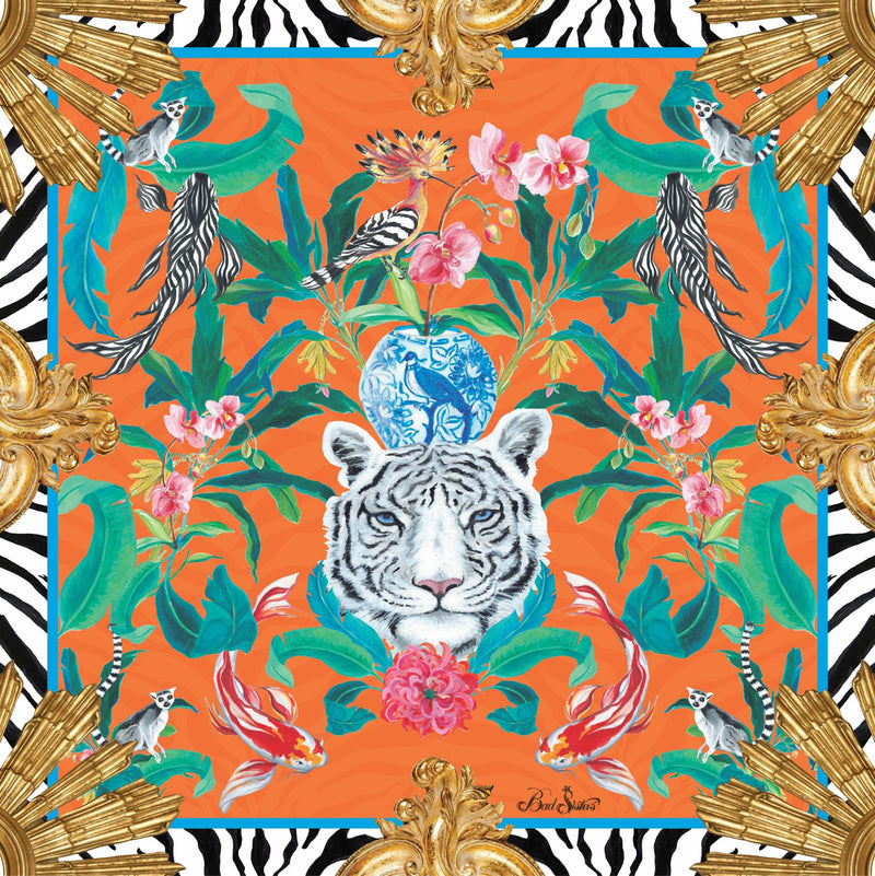 Pañuelo Bengala Naranjo