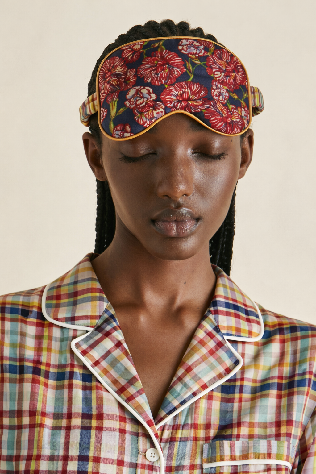 Antifaz de Seda Claveles / Edición Limitada Venecia (contactanos x emvio el mismo día  )