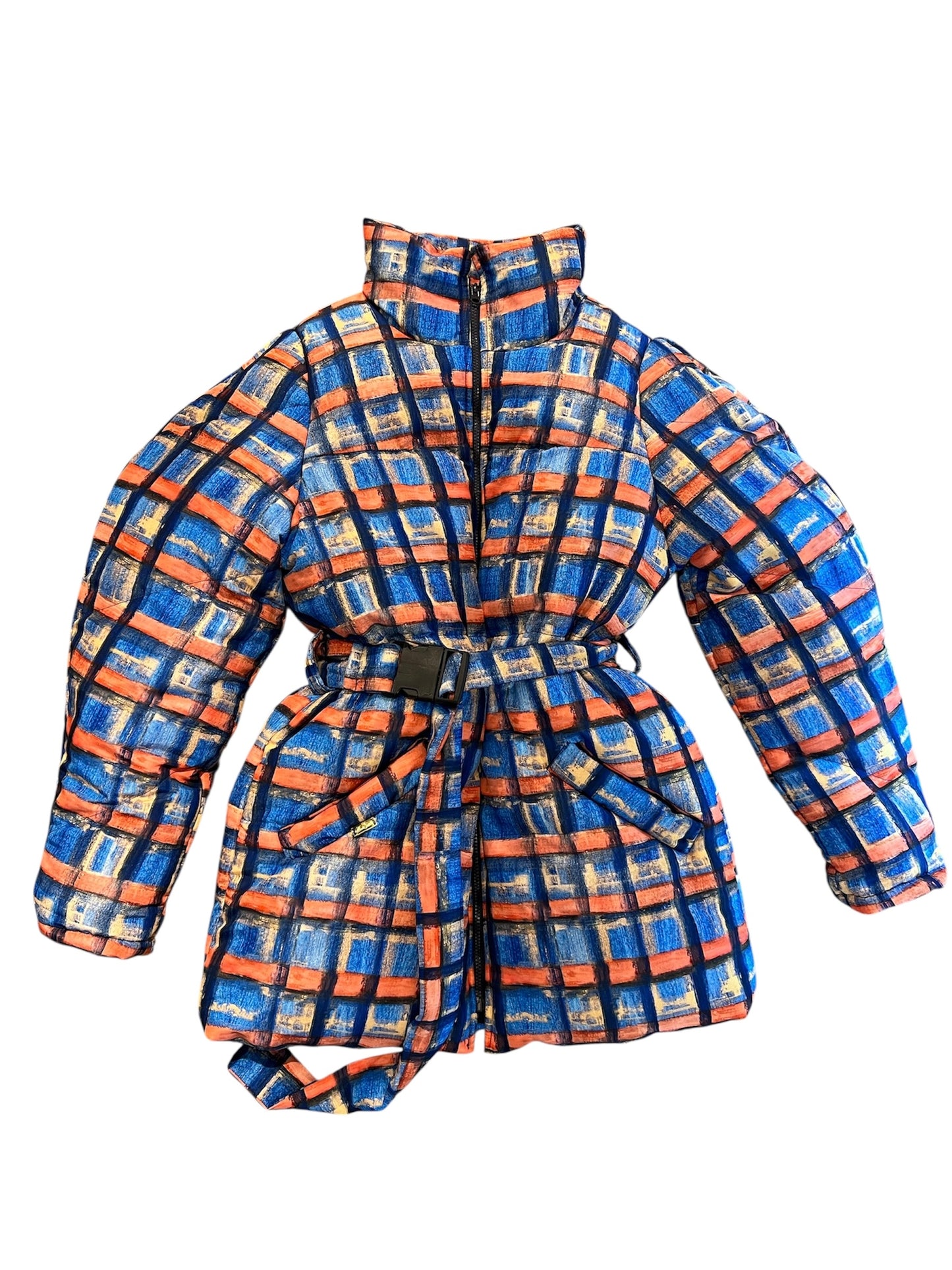 PARKA ESCOSESA AZUL EDICIÓN LIMITADA