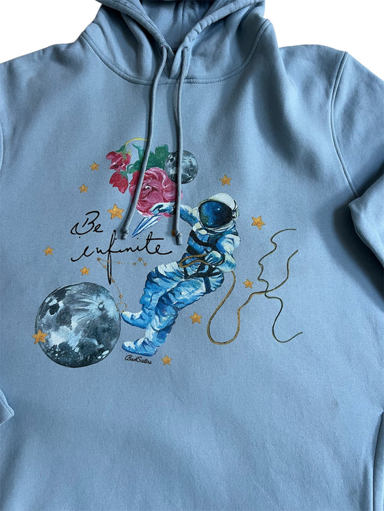 Polerón Canguro “Be Infinity” varios colores  Algodón Pintado a Mano