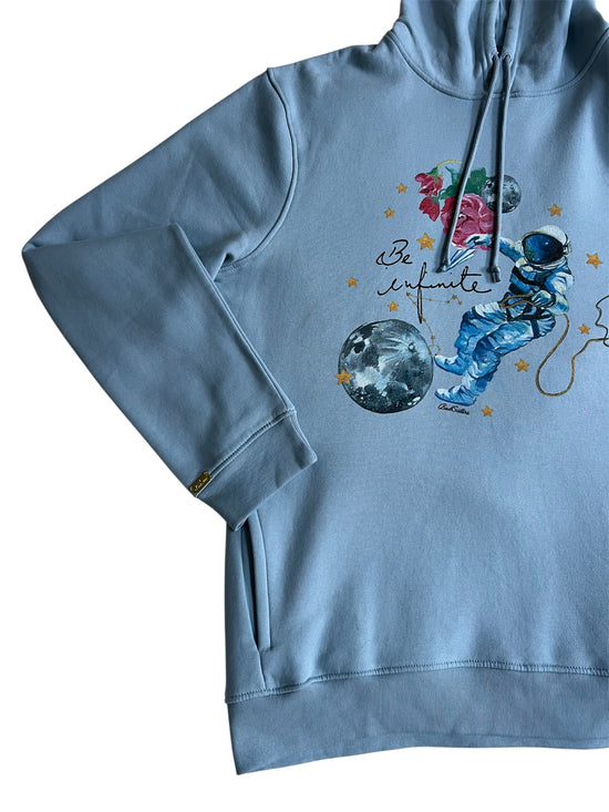 Polerón Canguro “Be Infinity” varios colores  Algodón Pintado a Mano