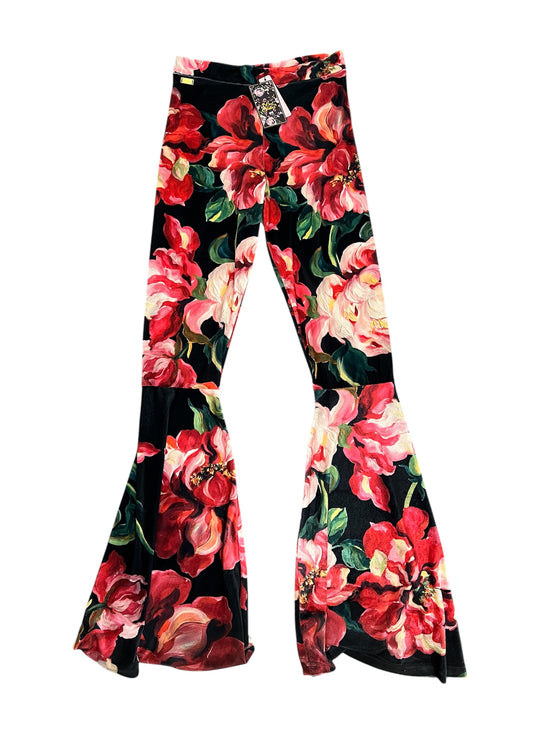 LEGGINS FLARE ROSE BLACk