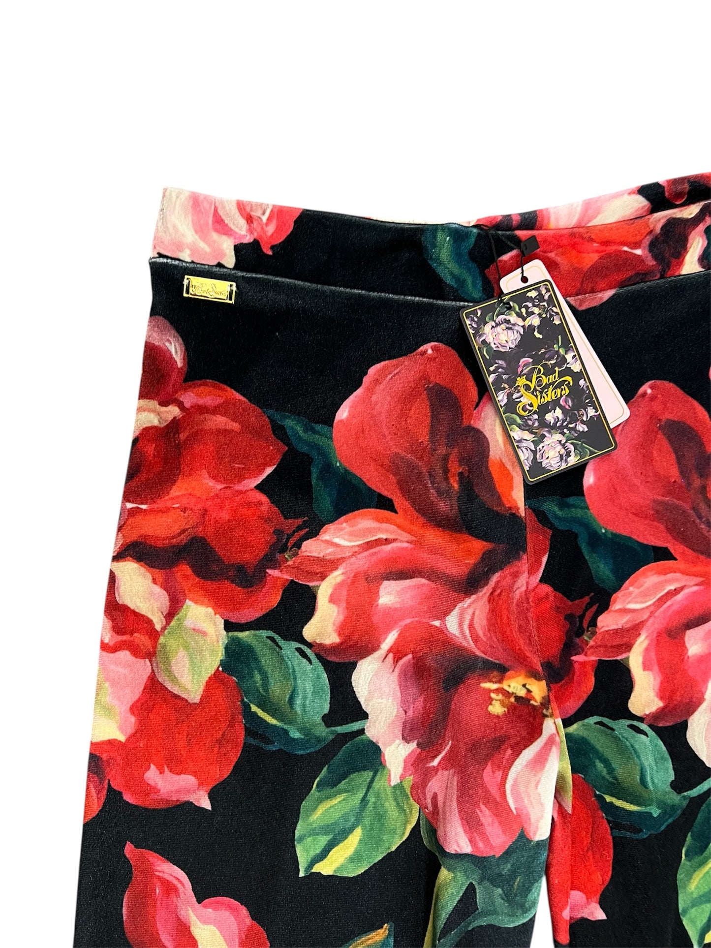 LEGGINS FLARE ROSE BLACk