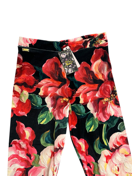 LEGGINS FLARE ROSE BLACk