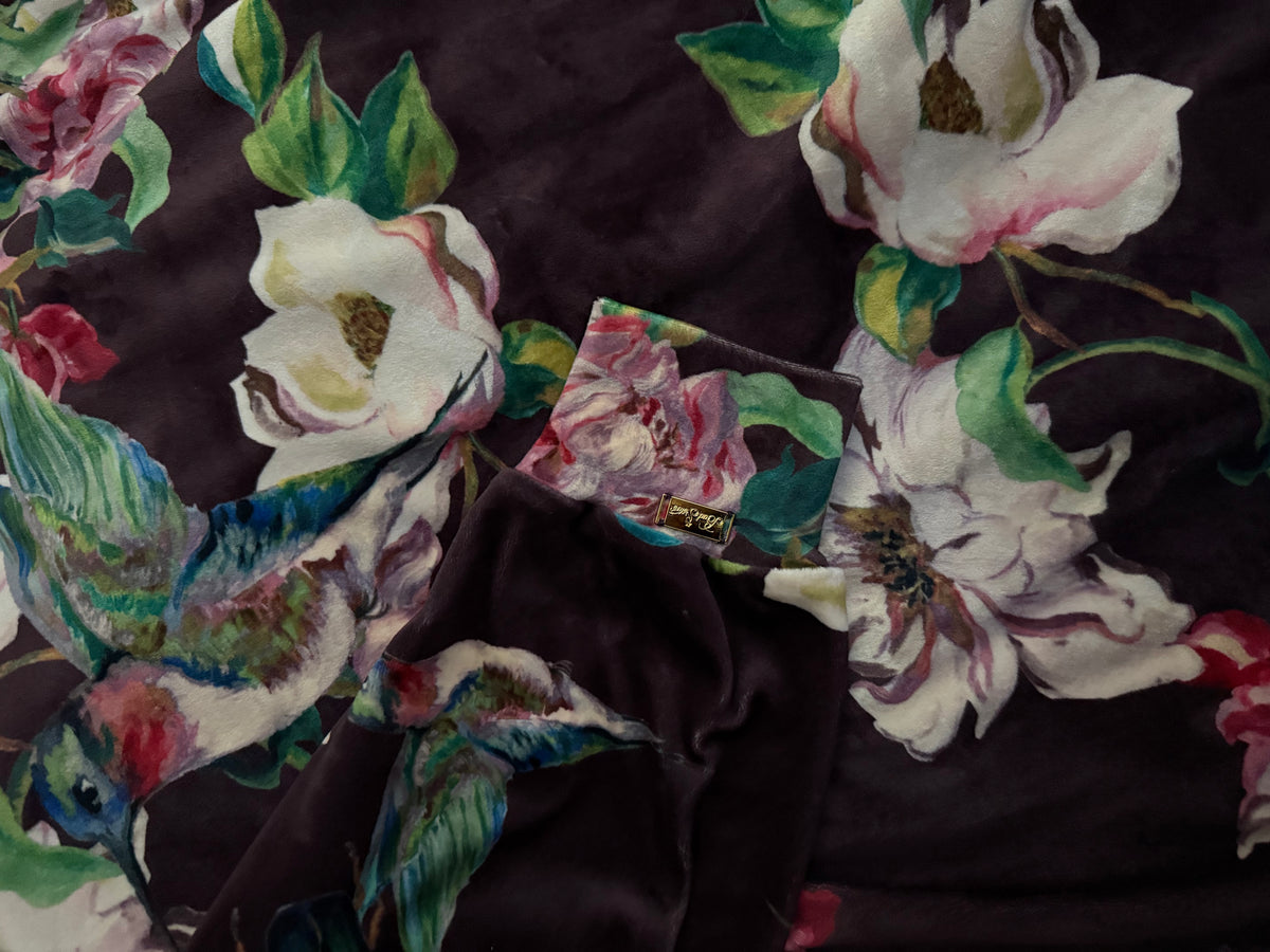Polerón Oversize Velvet Colibrí Burdeo | PRE ORDEN