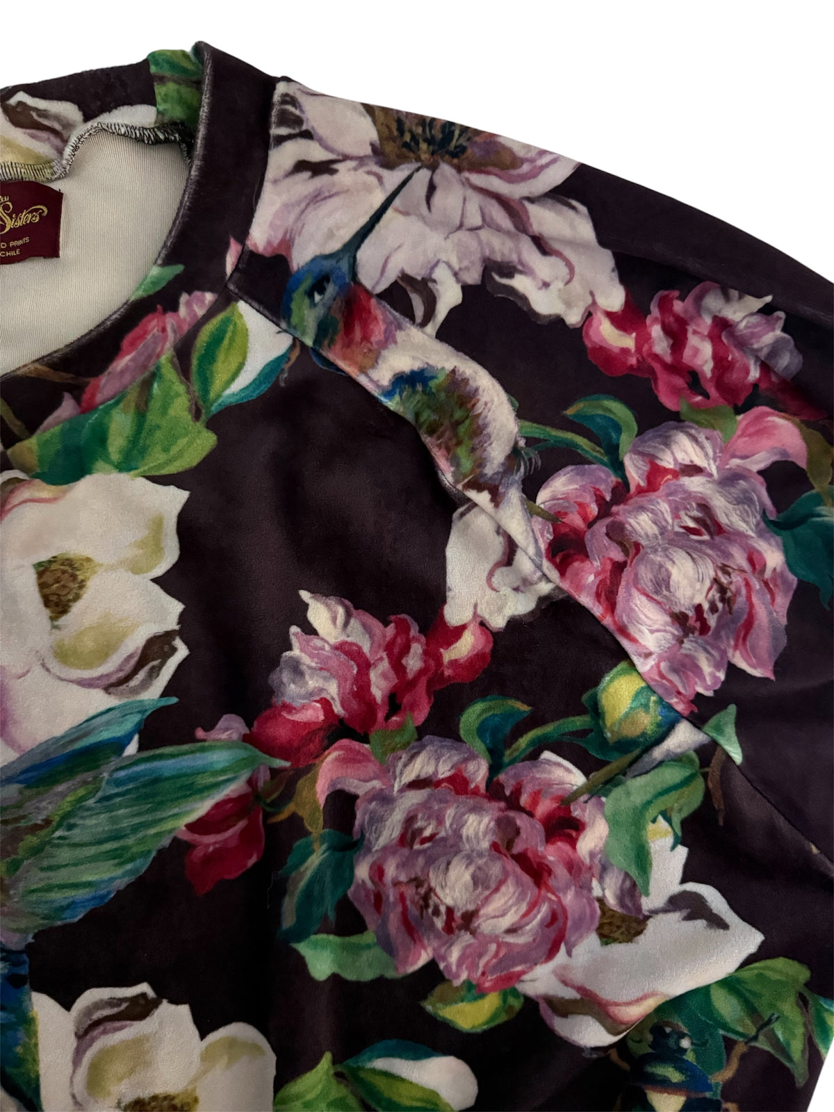 Polerón Oversize Velvet Colibrí Burdeo | PRE ORDEN