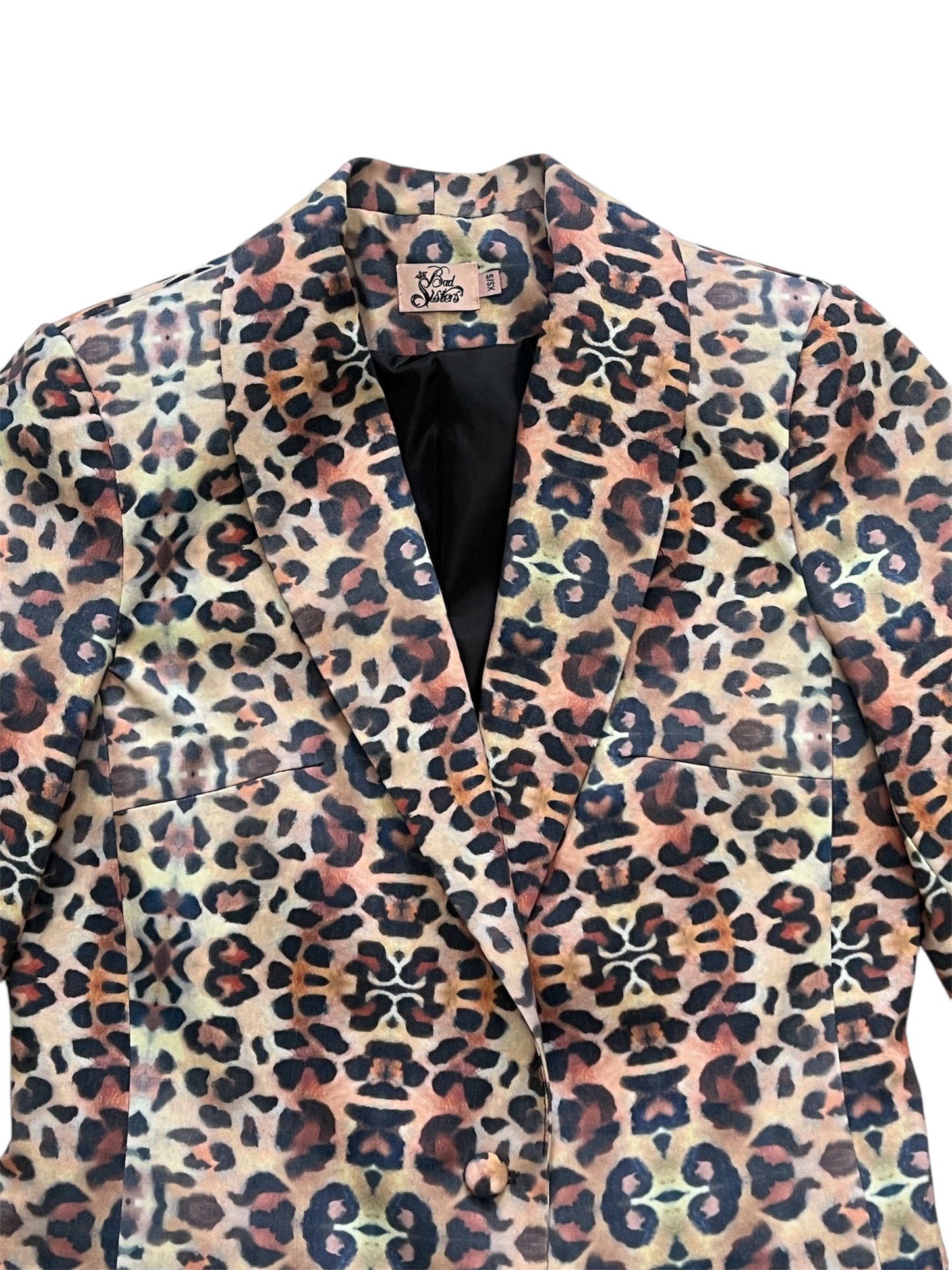 BLAZER LEOPARDO GABARDINA ALGODÓN