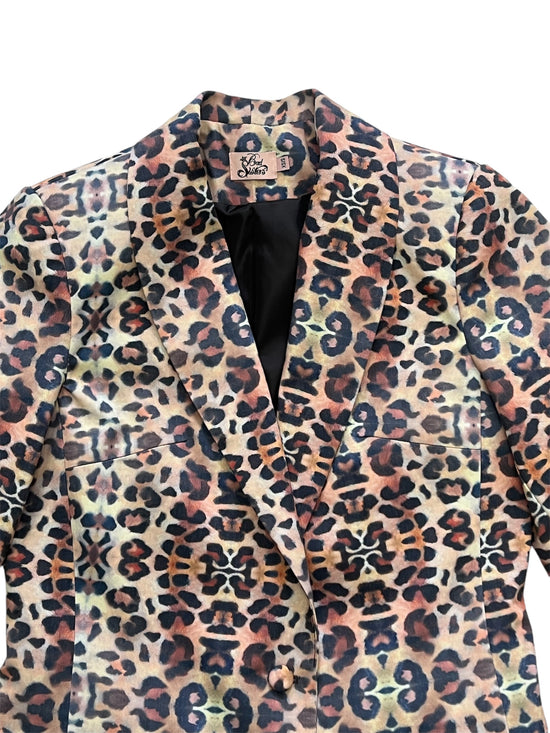 BLAZER LEOPARDO GABARDINA ALGODÓN