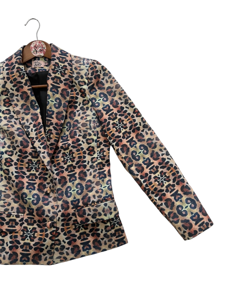Blazer Leopardo Gabardina