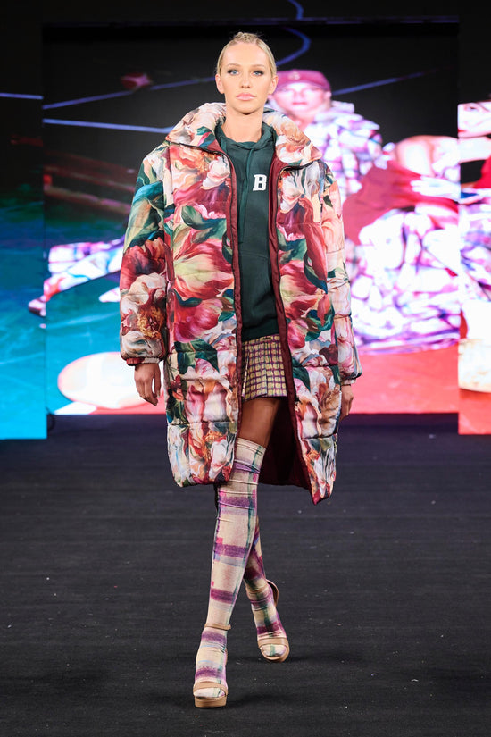 PARKA LARGA CUADRO AL ÓLEO