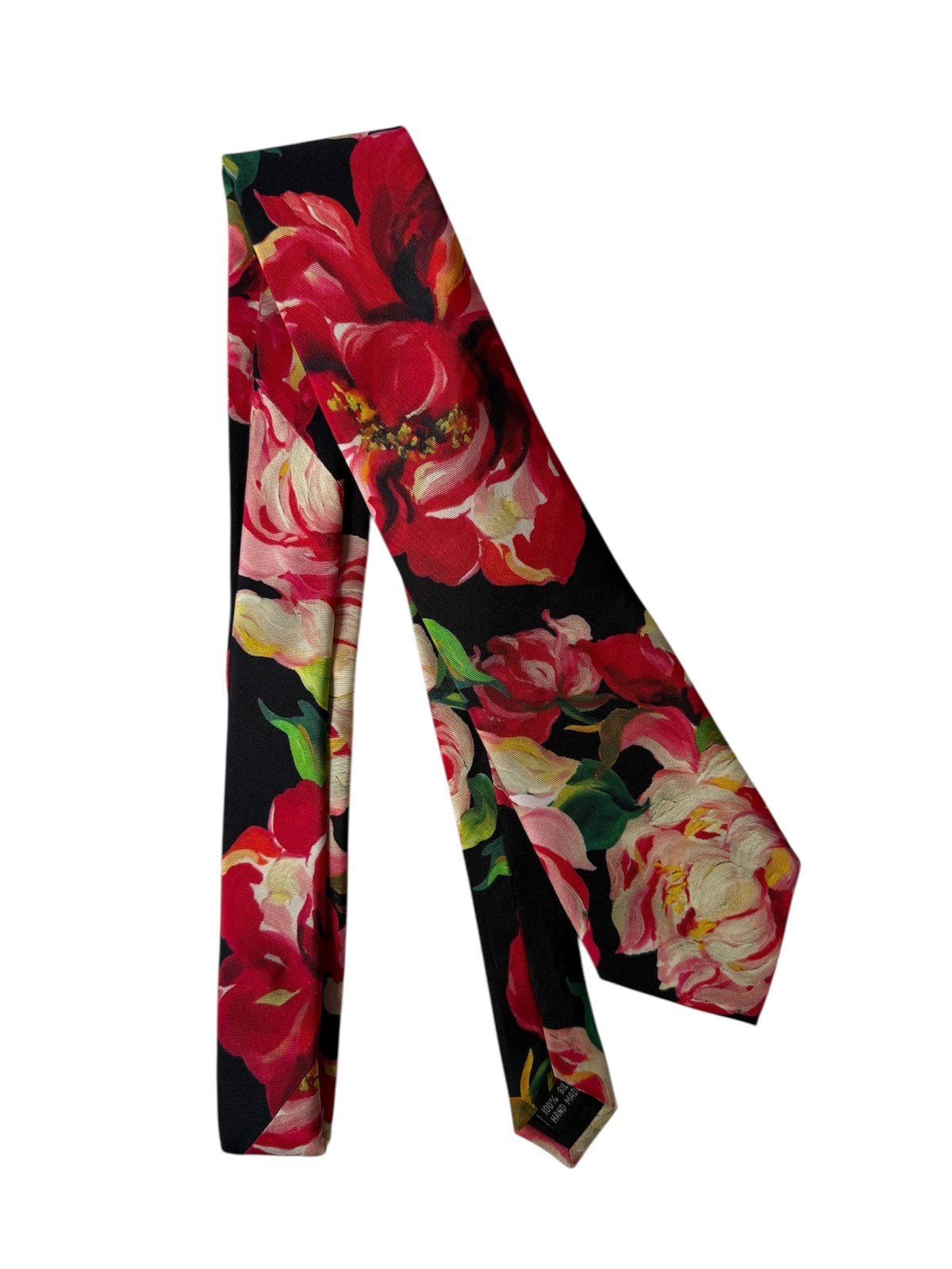 Corbata de seda twill Bad Sisters Rose Negro especial Día del Padre 4