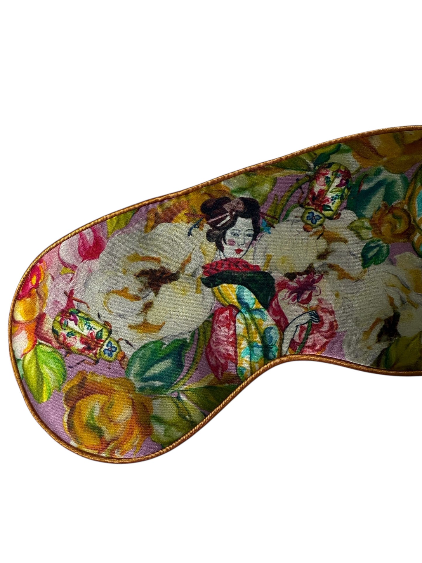 Antifaz de Seda Geisha Rose / Edición Limitada Venecia (contactanos x emvio el mismo día  )