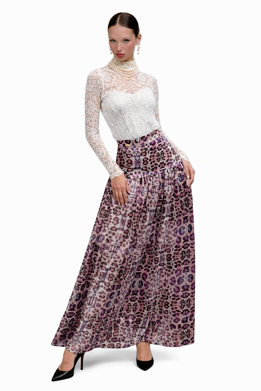 Falda Rebecca de leopardo de Bad Sisters