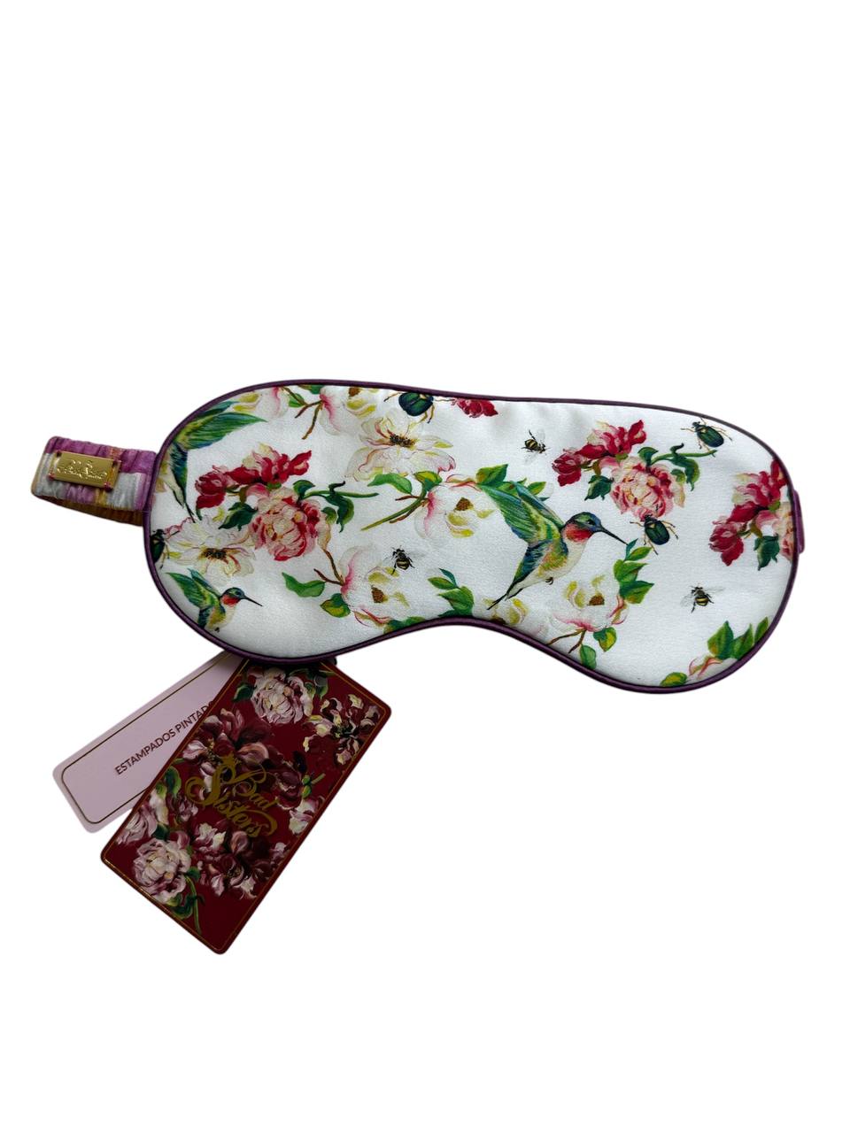 Antifaz 100% Seda Colibrí Rosa | Bad Sisters
