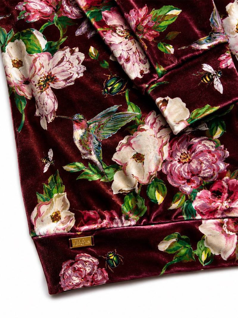 Polerón Oversize Velvet Colibrí Burdeo | PRE ORDEN