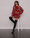 Polerón Oversize Velvet Geisha Roja | PRE ORDEN - imagen 1