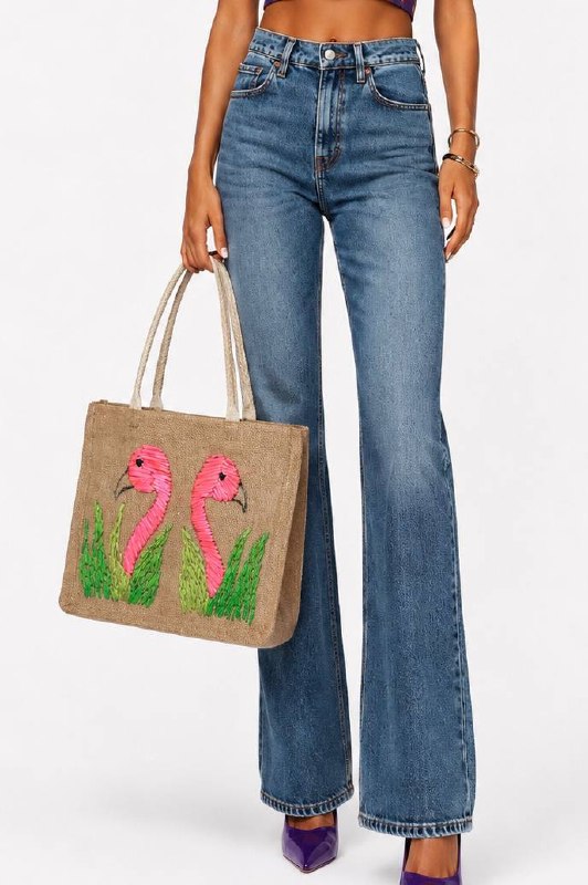 Bolsa Chica Flamencos Bordada | Bad Sisters