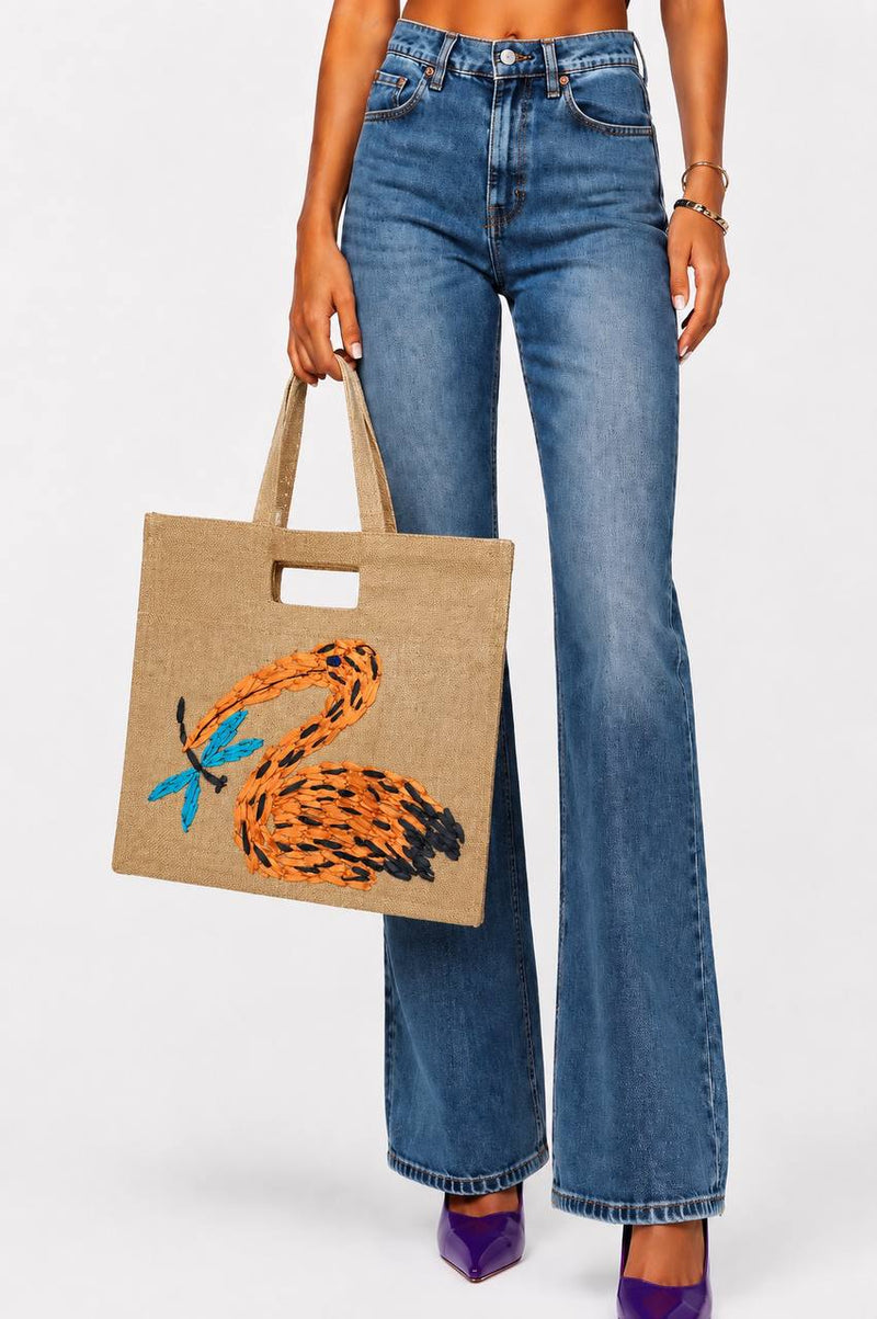 Bolsa Grande Cisne y Mariposa Bordada | Bad Sisters
