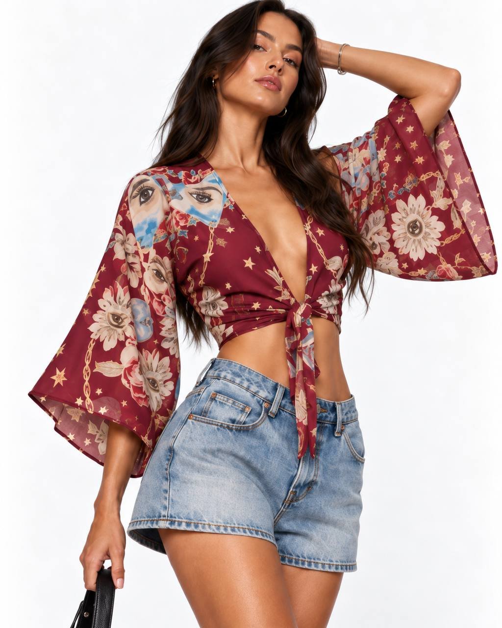 Blusa Tauro Ojos de Seda con Algodón