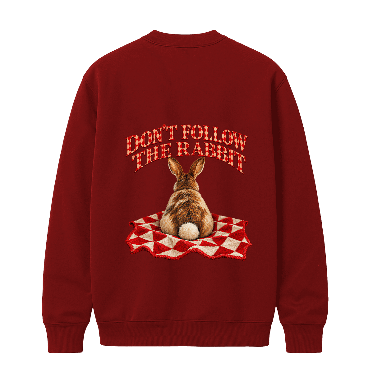 Poleron Polo Rojo Don't follow the Rabbit