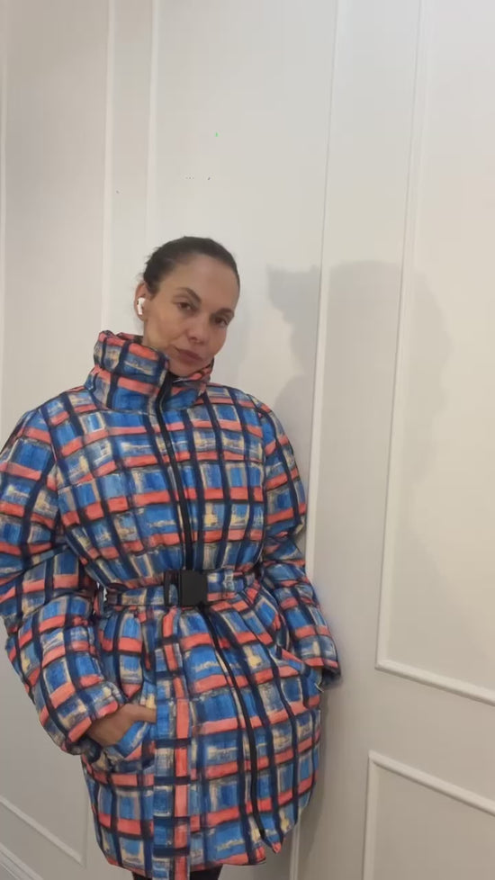 PARKA ESCOSESA AZUL EDICIÓN LIMITADA