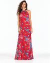 Vestido Halter Geisha Rojo Bad Sisters vista frontal