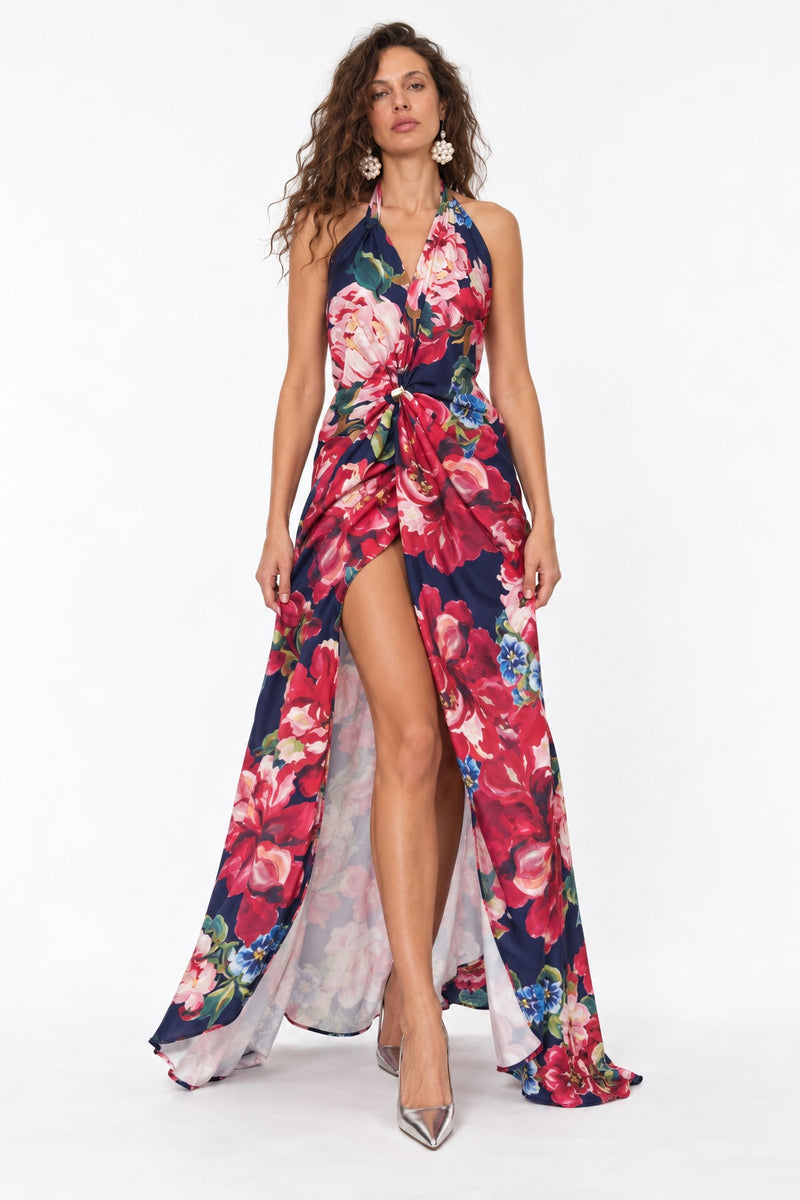 Vestido Jardín Rose Azul Bad Sisters frente