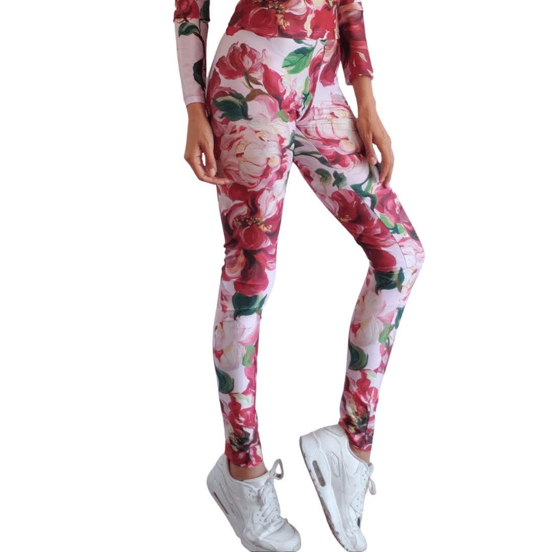 Calzas DiseÃ±o Roses Rosa - Bad Sisters Design