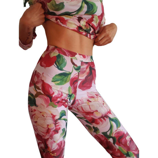 Calzas DiseÃ±o Roses Rosa - Bad Sisters Design