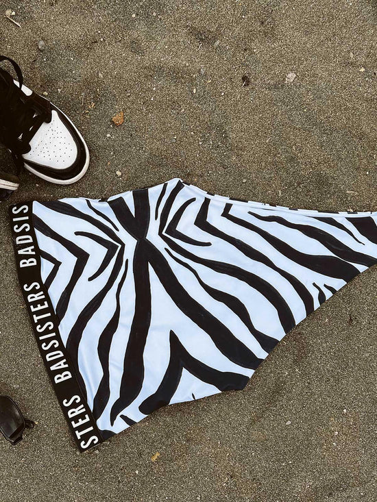 Traje baño entero last cebra negro - Bad Sisters Design