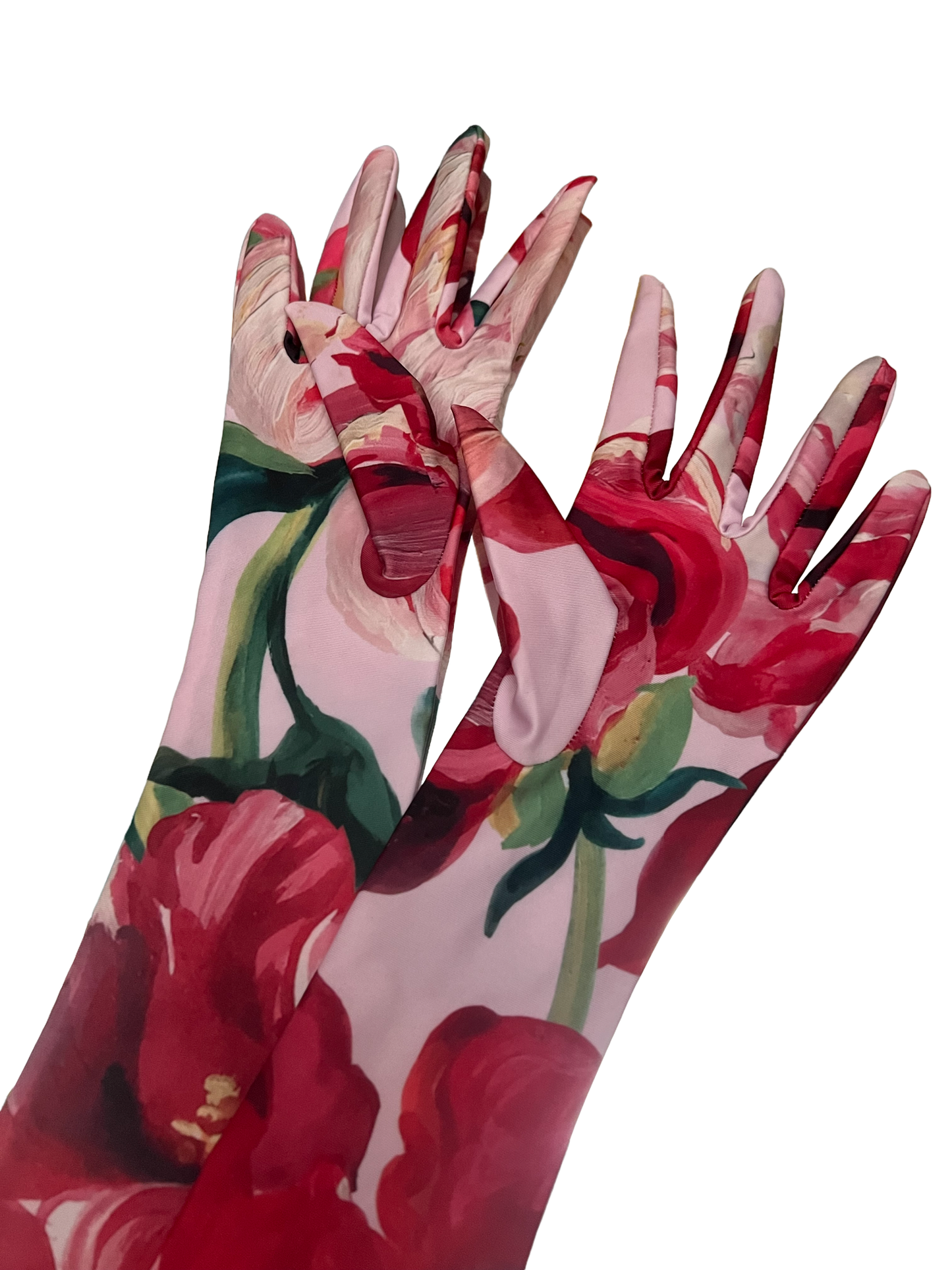 GUANTES LARGOS ROSE CELESTE